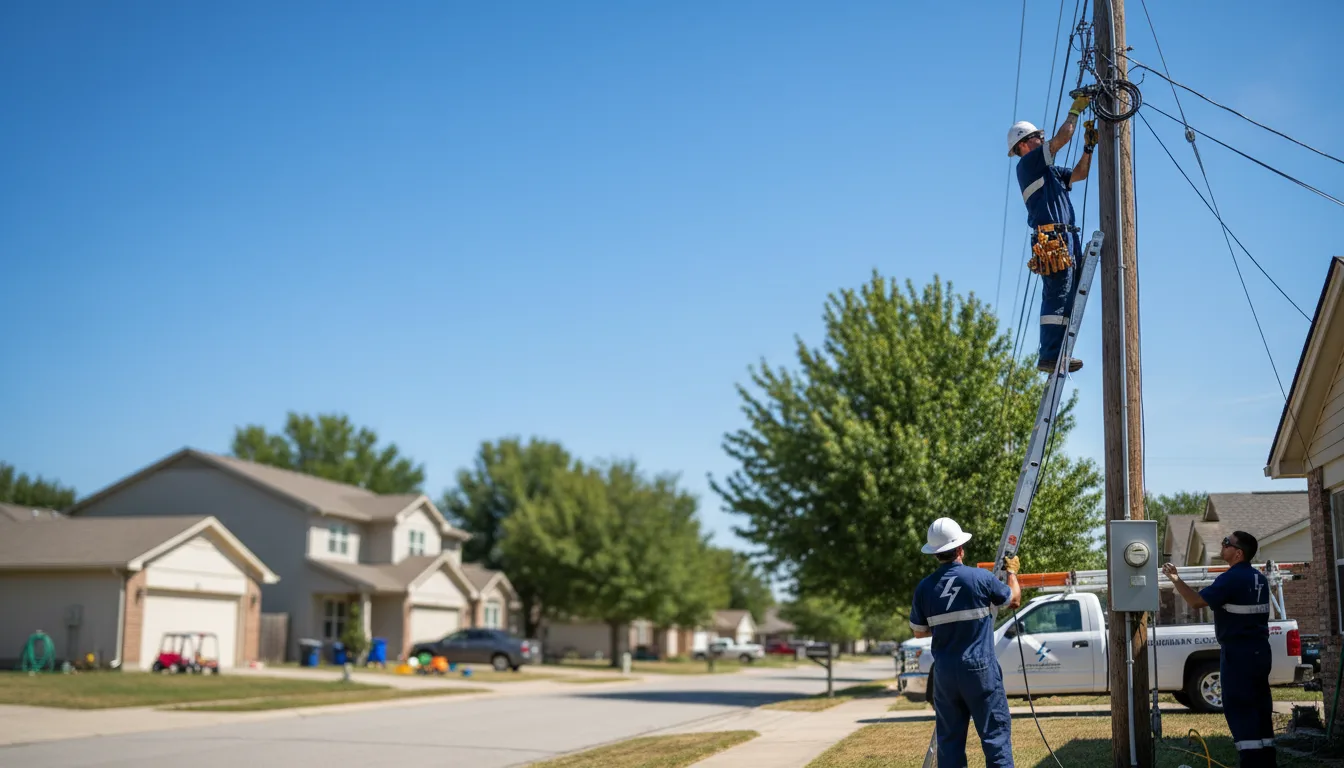 Residential electrician providing installation services in Van, TX